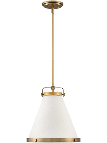 Lexi 13 1/2-Inch Pendant in Lacquered Brass.